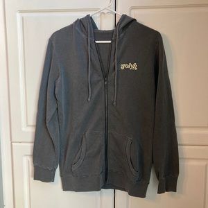 Jolyn Zip Up Graphic Hoodie